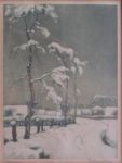 Verkocht.Meijer.Johan Meijer.1885-1970.Winter in Blaricum.